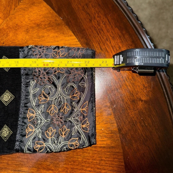 Hearts of Palms printed Corduroy Jacket with embroidered borders-size approx Lg - Picture 12 of 14